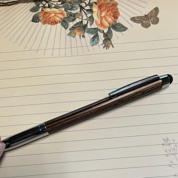 Troika Ballpoint Pen with Stylus on top of pen. - Picture 7 of 11